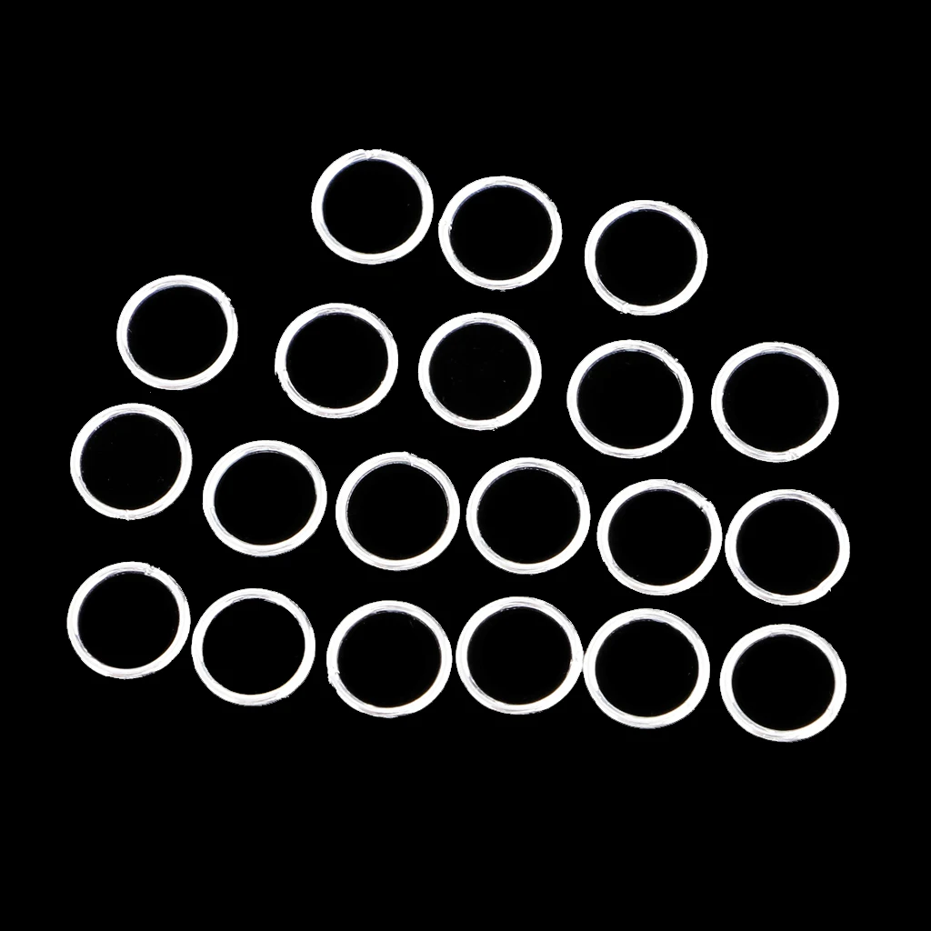 40 Pieces Metal Closed Jump Rings Jewelry Making Findings for DIY Crafts 4mm 5mm