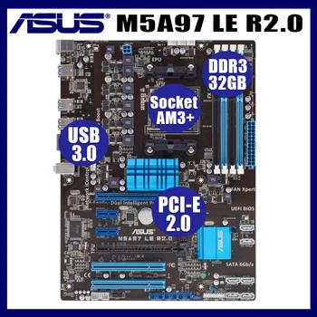 Asus-placa base AM3 + M5A97 LE R2.0, 32GB, DDR3, PCI-E 2,0, AMD 970, Original, para escritorio, Aus M5A97 LE R2.0, AM3 + ATX