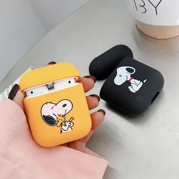 

NEW Cartoon Earphone Case For Apple Airpods 1/2 Shockproof Cover For Apple AirPods Earphone Cases Matte Protector Couple Case