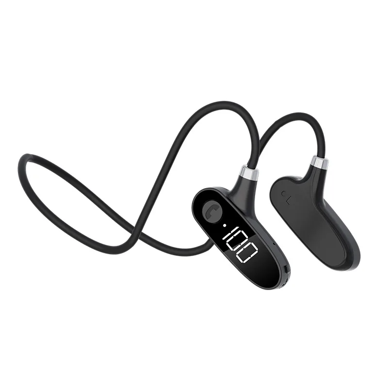 TWS Bone Conduction Wireless Headphones Bluetooth 5.2 Earphone Not In-ear IPX7 Waterproof Sport Running Headset With Mic | Электроника