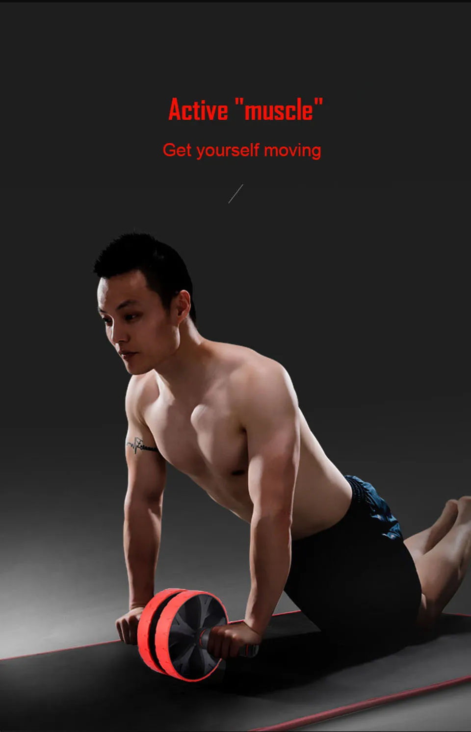 Planche à Roulettes Abdominales – Sliders Silencieux, Charge 150 Kg, Avec Tapis, Pour Entraînement Maison