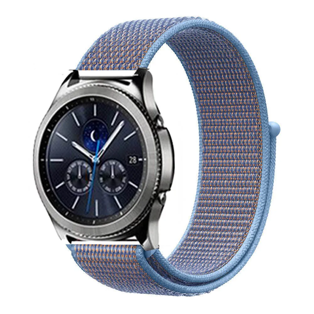 ccrulcan 35 22 мм ремешок для часов samsung galaxy watch 46 мм 42 мм активный 2 нейлон huawei watch gt ремешок Amazfit bip gear S3 Frontier 44 40 - Цвет ремешка: ccrulcan 35