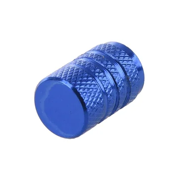 

New 4 pieces blue Alloy Car Tire Valve Caps Auto valve caps