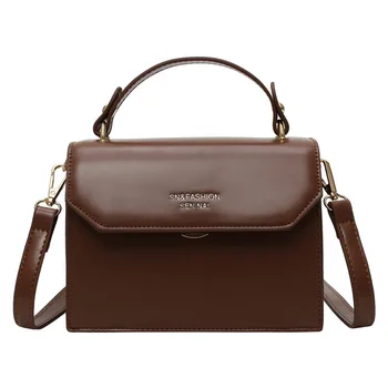 

2019 Women Messenger Bag Vintage Casual Small Leather Handbags Crossbody Shoulder Bags Famous Designer Hasp Clutch Coin Purse