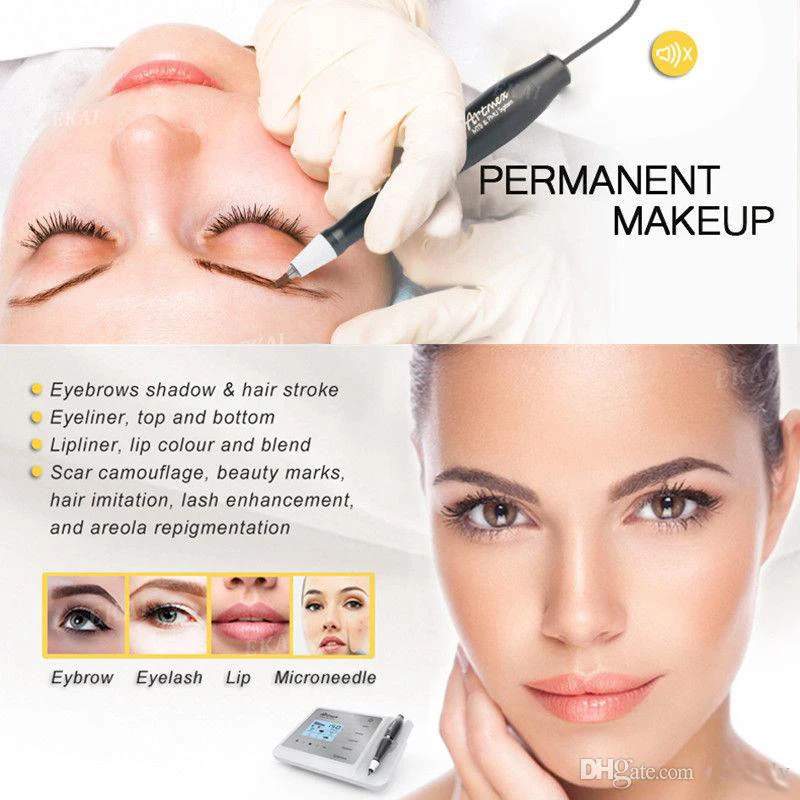 Artmex V9 Digital 5 in 1 Permanent Makeup Tattoo Machine Eyes Rotary Pen MTS PMU
