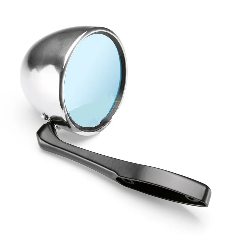 Ретро серебряный корпус гоночный дрейфующий раллийный зеркальный чехол с синим