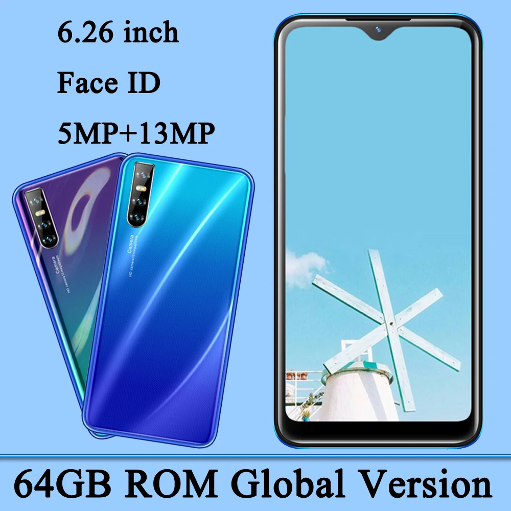 Разблокированный P40 Pro оригинальный мобильный телефон 4G RAM 64G ROM Android распознавание