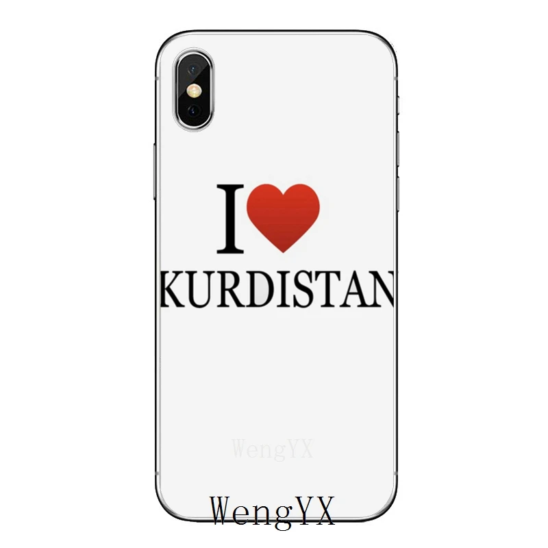 Love Kurdistan флаг для iPhone XR X XS Max 8 7 6s 6 plus SE 5s 5c 5 iPod Touch аксессуары чехол для телефона