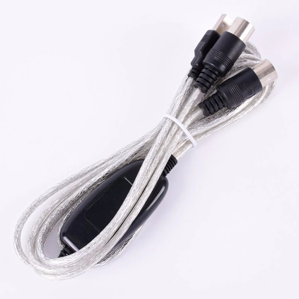 Профессиональный USB MIDI кабель, музыкальный проигрыватель, MIDI-USB кабель, шнур, конвертер, ПК, адаптер для клавиатуры