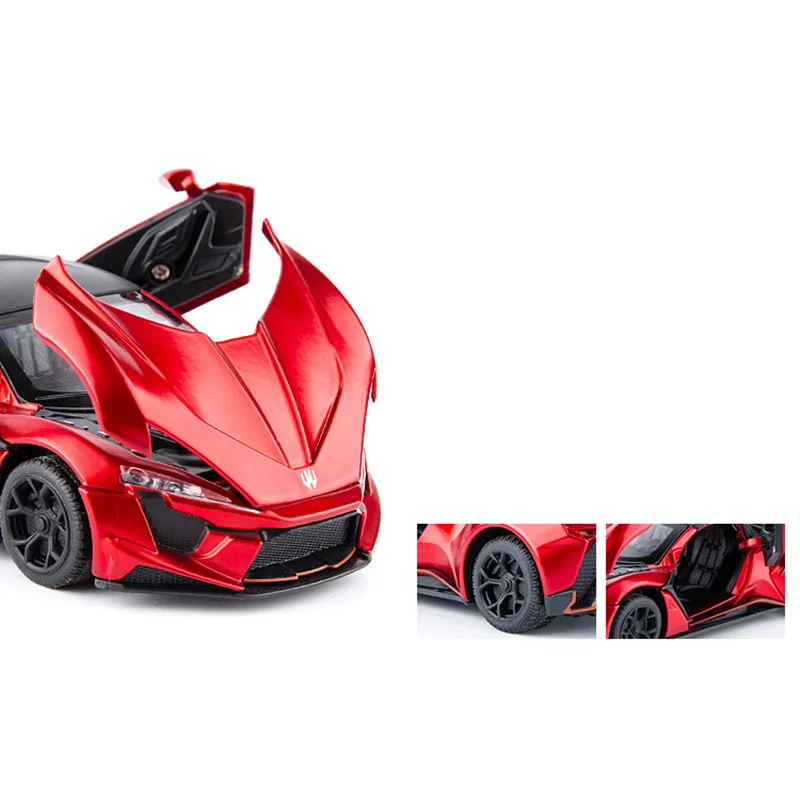 Металлические модели Lykan Hypersport из сплава спортивный автомобиль коллекционная