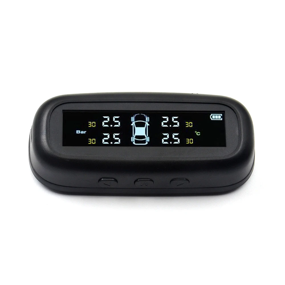 2020 Solar TPMS Car Tire Pressure Alarm Monitor System Display Intelligent Temperature Warning Fuel Save with 4 Sensors tpms
