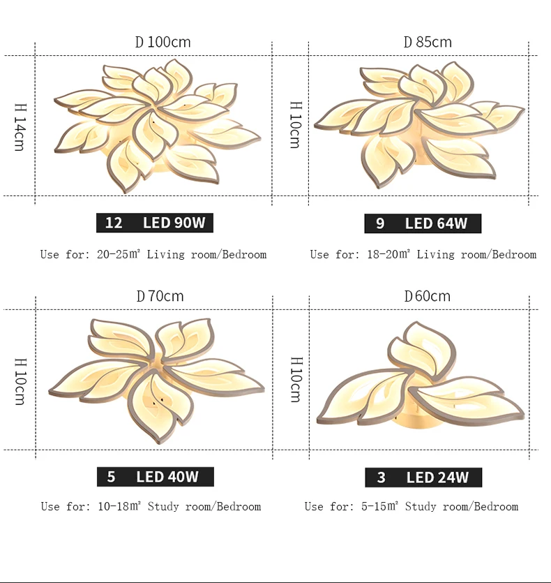 IRALAN, новинка, светодиодная люстра, современные цветы для гостиной, спальни, пульт дистанционного управления/Поддержка приложения, домашний дизайн, осветительные приборы