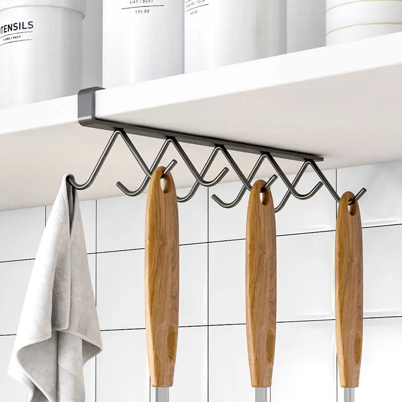 

Hook multi-function hook without punching ambry kitchen receive hang chest clapboard stratification plane home hanging hook
