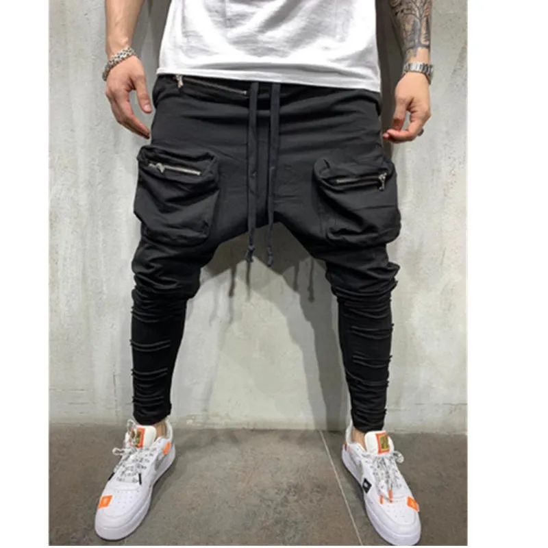 Man Streetwear Stitching Color Joggers Hip Hop Long Pants Men Elastic Waist Multi-pocket jogger High quality pants Man Streetwear Stitching Color Joggers Hip Hop Long Pants Men Elastic Waist Multi-pocket jogger High quality pants