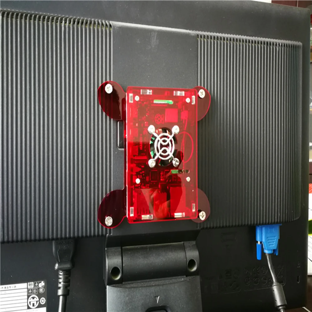 Raspberry Pi 4 Чехол настенный большой дисплей акриловый прозрачный цвет защита для Raspberry Pi 4 Модель B