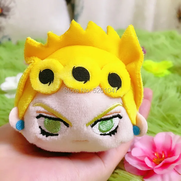 Original JoJo's Bizarre Adventure Goldwind Push Doll Giorno Giovanna Abbacchio Mascot Toy 10cm Gift