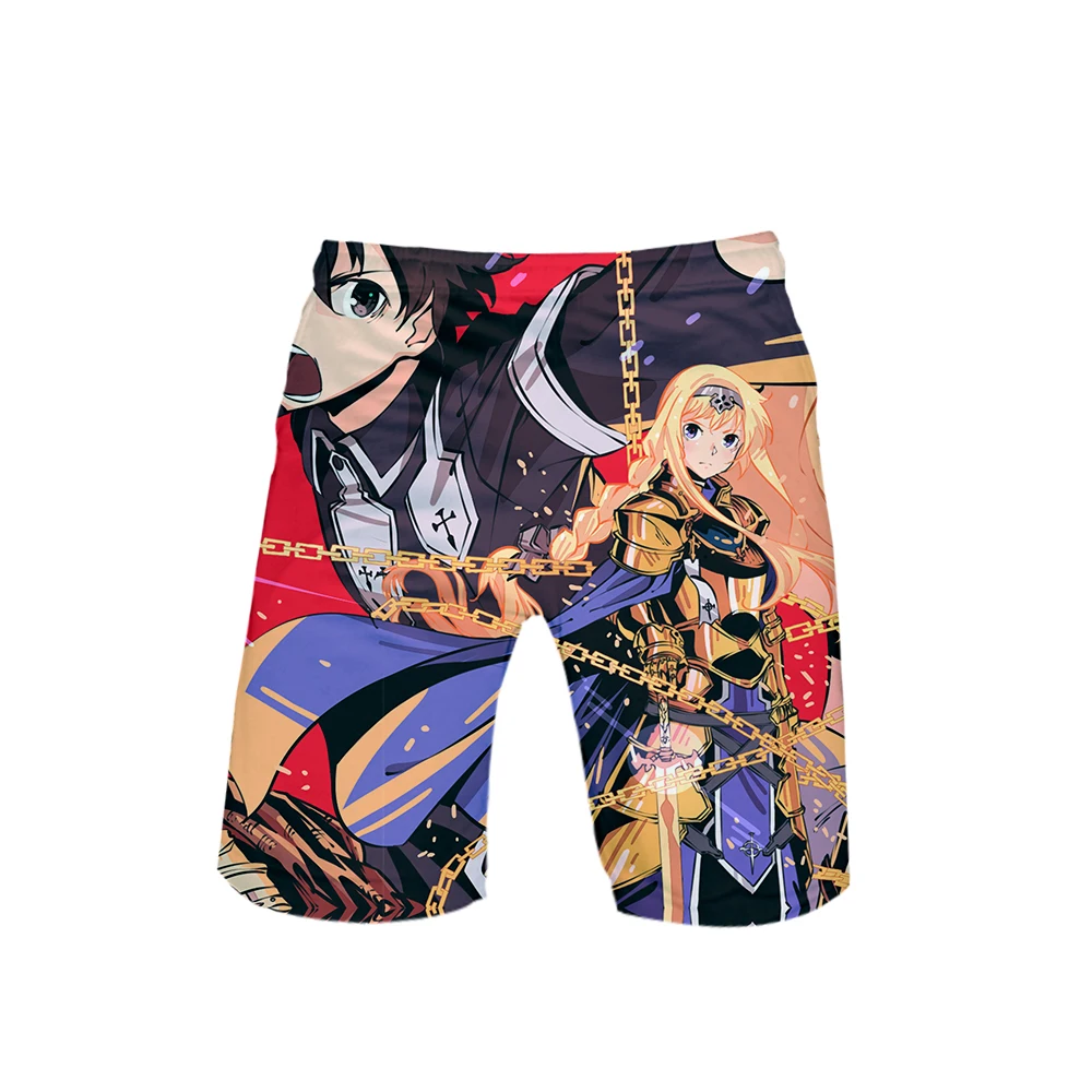 Alicization 3D Gedrukt шорты х/б Mannen Mode шорты в уличном стиле горячие koop Harajuku трендовый Zomer Dragen