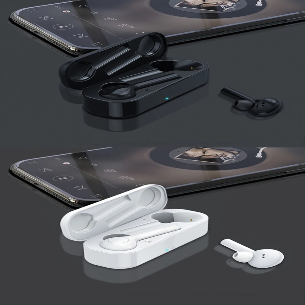 3D стерео беспроводные гарнитуры с двойным микрофоном Bluetooth 5,0 наушники Беспроводная Спортивная гарнитура гарнитуры для смартфонов