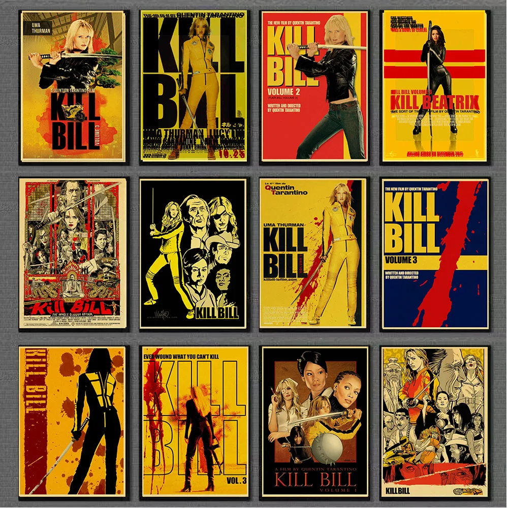 Классический фильм Kill Bill Vol.1 Ретро плакат крафт-бумага печатные настенные