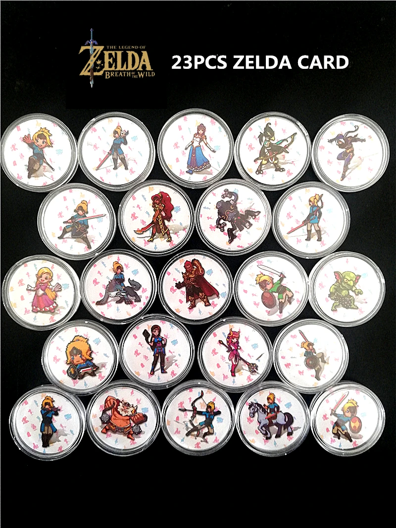 DS01 Zelda Коллекционная монета тег Amiibo NFC карты 20 сердец волк Young Link Revali Urbosa mpha Daruk Ntag215 тег новые данные