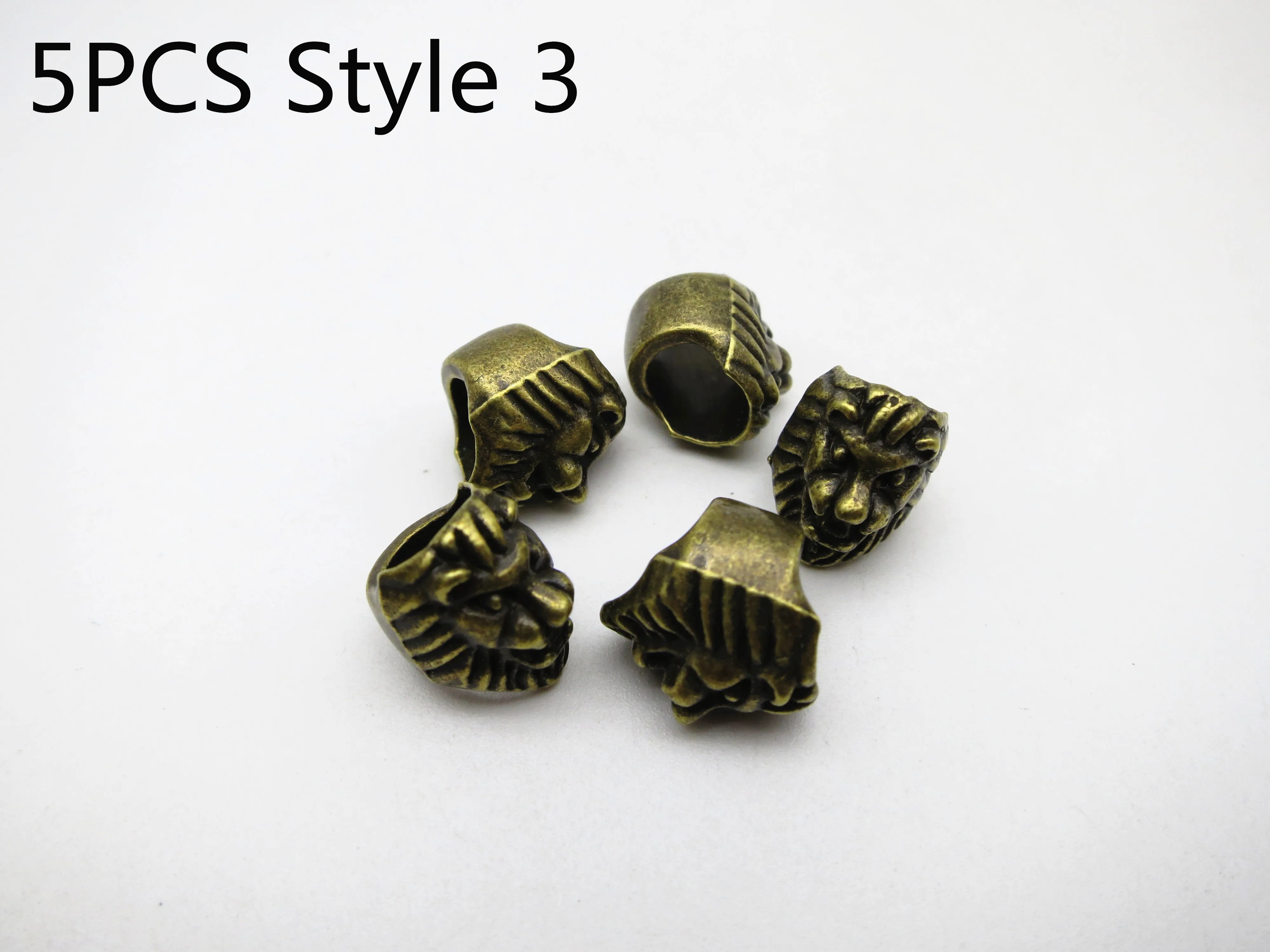 5 шт. старинная Серебряная Золотая бронзовая тесьма для волос бусины дредов