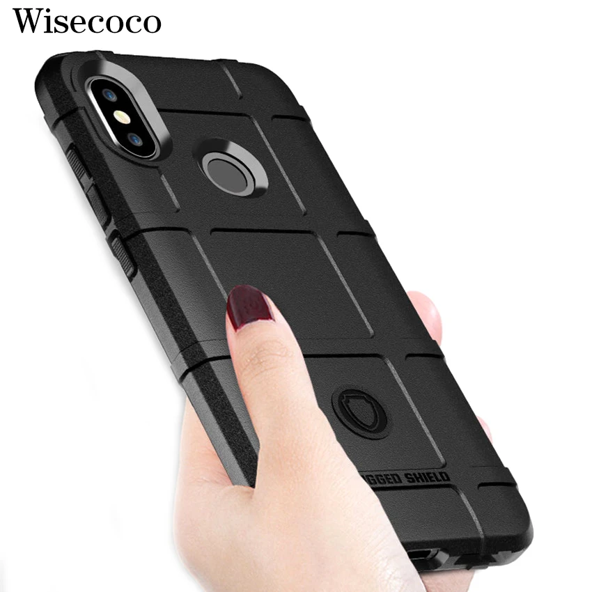 

Rugged Silicone Case for Xiaomi Redmi K20 GO 7 6A Note 5 6 7 8 Pro Mi 8 9 Se Mix 2s A2 Lite 6x Pocophone F1 Armor Bumper Cover