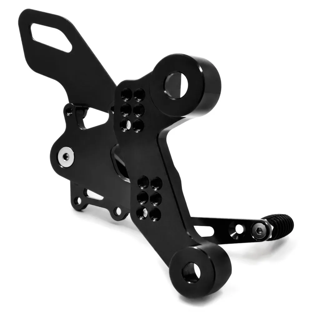 JAER ЧПУ Регулируемая Rearset Сзади наборы для ухода за кожей подножки Yamaha MT09 FZ09 2013