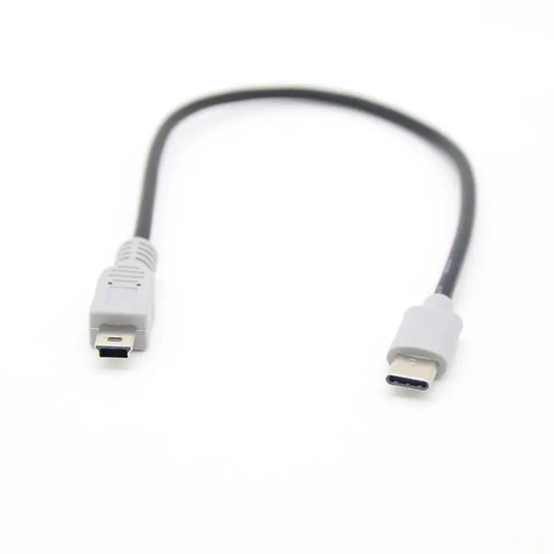1 м usb type C 3,1 штекер для Mini USB 5 Pin B штекер конвертер OTG адаптер Ведущий кабель для передачи данных для мобильных Macbook Аксессуары