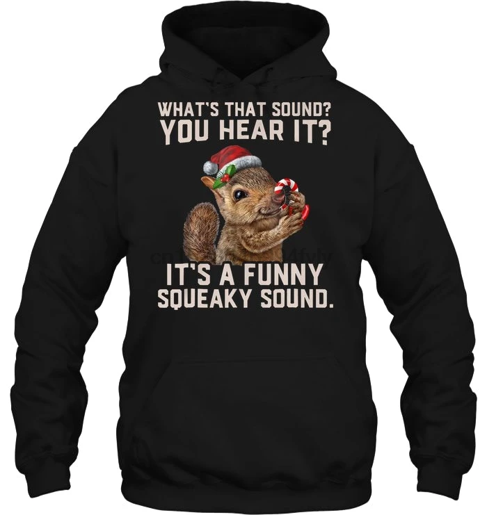 Мужская толстовка с капюшоном What's That Sound You Heat It's A Funny squaky Sound Рождественский отдых женская уличная одежда
