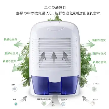 

Household Removable Quiet Thermo-Electric Dehumidifier 1500ml JP Plug for Cupboard Basement Attic Stored Boat RV Antique Car