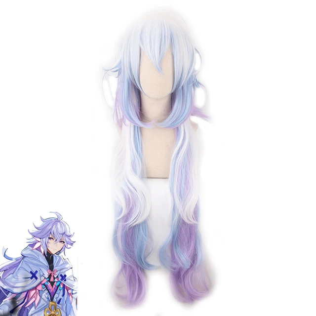 Anime Fate Grand Order Caster Merlin Cosplay Wig Long Layered Fluffy Gradient Synthetic Hair Fate Stay Night Costumes Play Wigs Game Costumes Aliexpress
