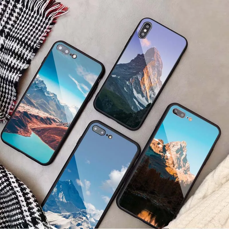 Чехол с закаленным стеклом для iphone 13 12 11 Pro Max 5 6 7 8 X XS XR XSMax 12Pro | Мобильные телефоны и