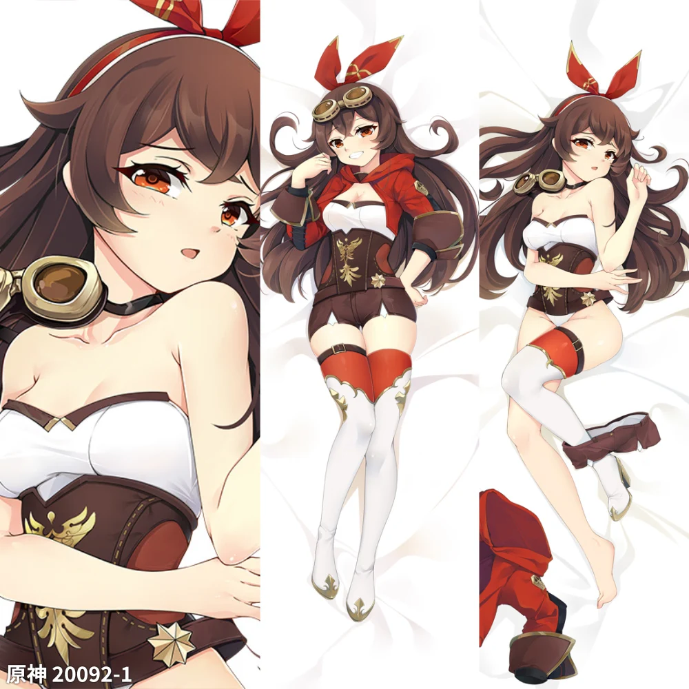Funda Genshin Impact mona Cosplay, funda de almohada Dakimakura, accesorio para el cuerpo