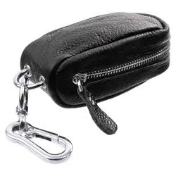 Сумка для ключей от автомобиля Бытовая сумка для ключей унисекс сумка на молнии из искусственной кожи чехол для ключей/USB/штук/монет-черный
