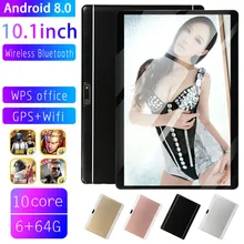 2021 freies Verschiffen 10 inch 4G Telefon tablet PC Android 8,0 10 Core RAM 6GB ROM 32GB 64GB 1280x800 IPS tabletten pc MT6753