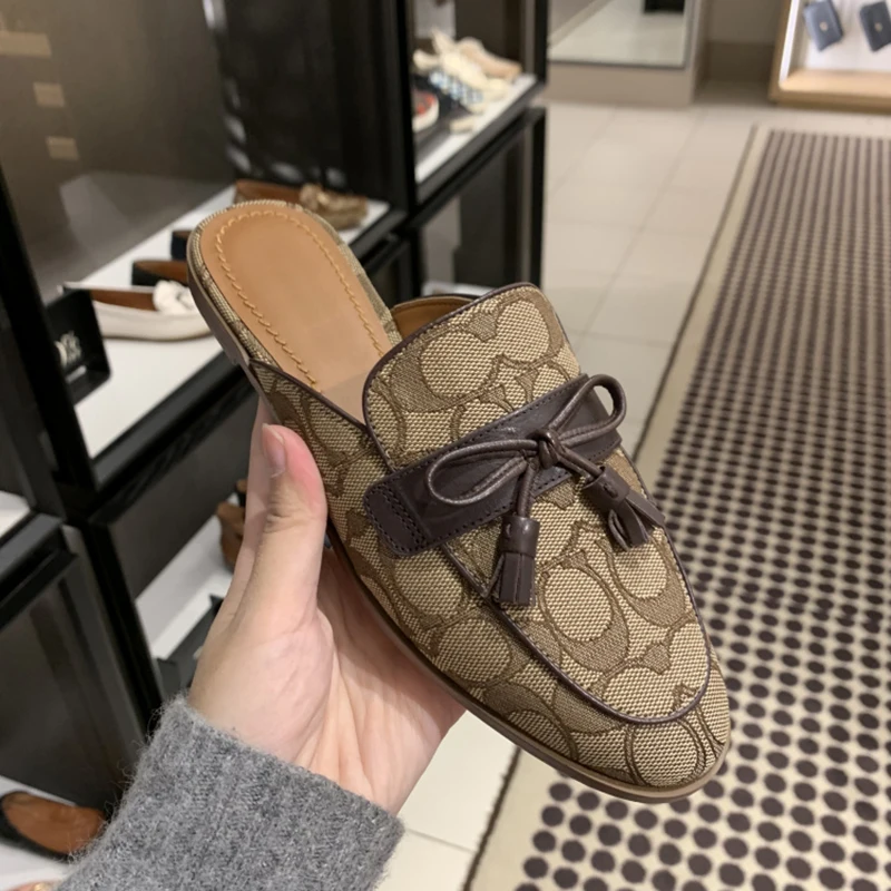 Тапочки; женская обувь; scarpe donna; женская обувь на плоской подошве; женская обувь на низком каблуке; chaussures femme; обувь с бантом-бабочкой; Buty Damskie; Уличная обувь