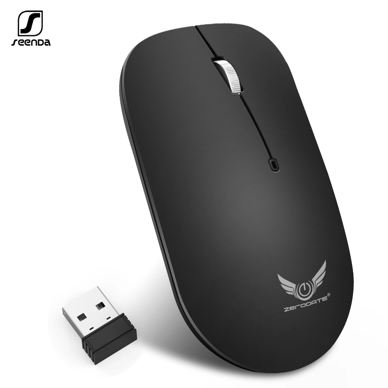 

seenDa 2.4G Wireless Mouse Optical Mini Computer Mice USB Receiver Ergonomic USB Mause For Desktop Laptop