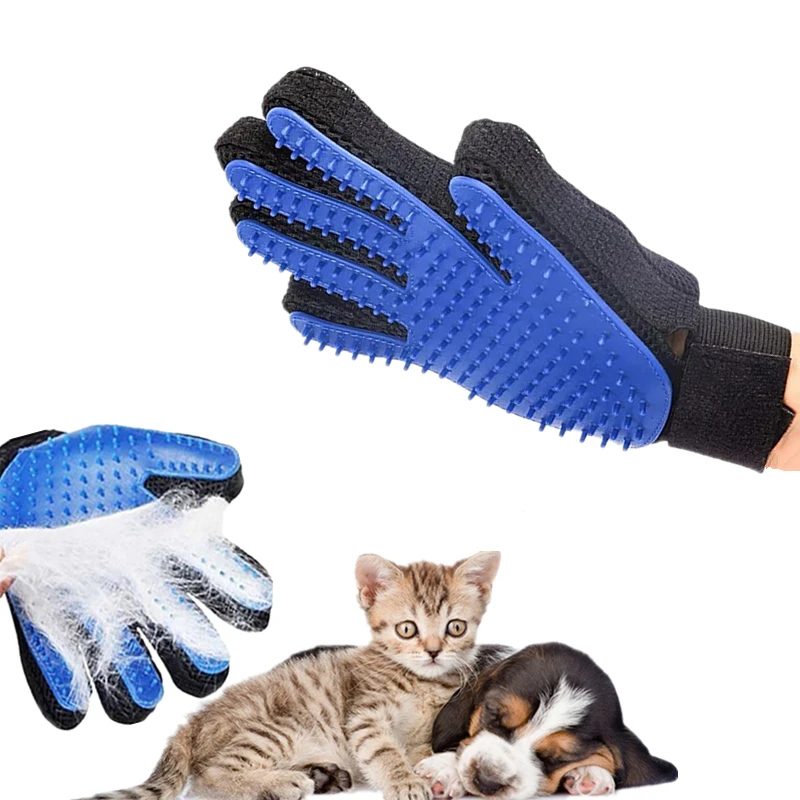 Щетка для домашних животных, перчатка для ухода за собаками и кошками, мягкая эффективная перчатка для ухода за собаками и кошками, принадлежности для чистки кошек, перчатка для домашних животных, расчески для собак