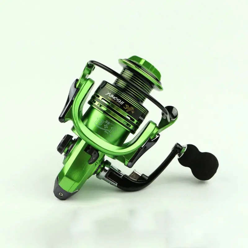 YUMOSHI Рыболовные Катушки 13+ 1BB 5,5: 1 полный металл для фидера рыбы baitcasing катушка спиннинговые Катушки для удочки