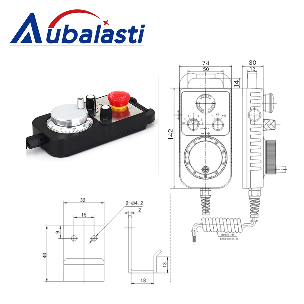 CNC Pulse Generator 4/6Axis MPG Pendant Handwheel 5V for FAGOR GSK Siemens MITSUBISHI FANUC System 5V Manual Pulse Generator cnc handwheel lathe milling hand wheel