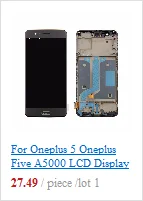 AMOLED Original Display For Oneplus 3 Display 3T LCD Touch Screen with Frame Replacement For Oneplus 3 3T Display A3000 A3003