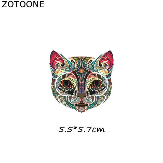 ZOTOONE Cartoon animal patch paste heat transfer vinyl owl elephant butterfly costume DIY micro chapter hot press patch sticker 394