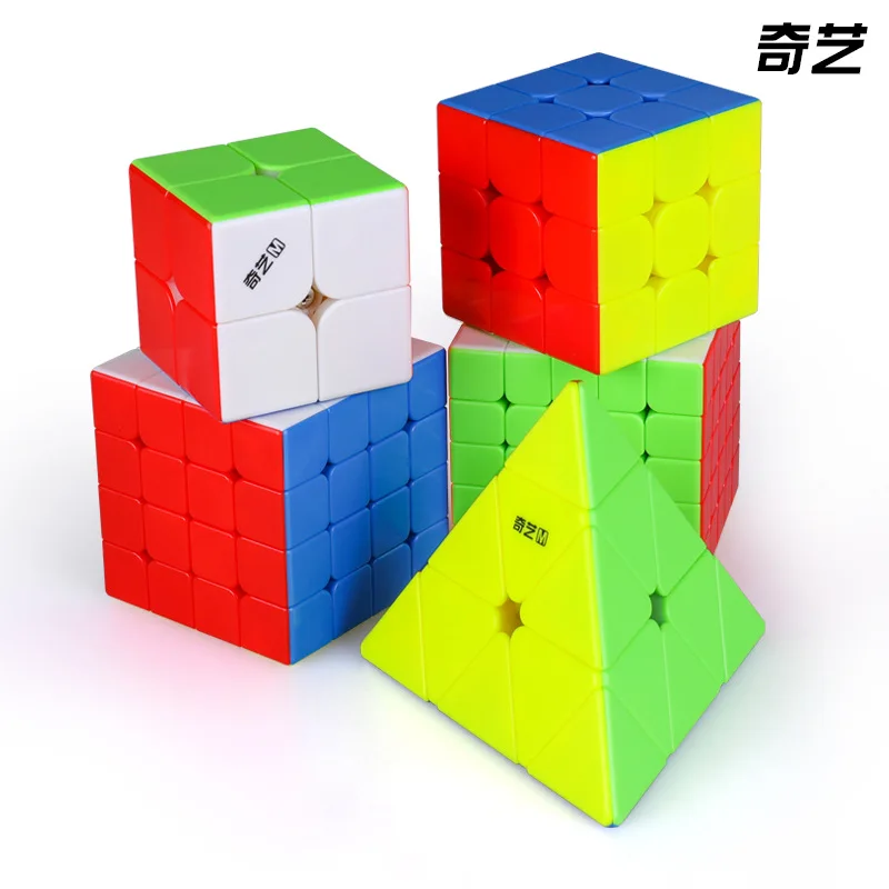 Qiyi 2x2 3x3 4x4 5x5 Magic Cube Sticker Speed Twist Brain Teasers UK SELLER 