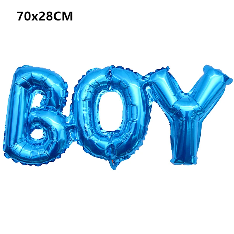 blue boy 1 шт. пол раскрывает мальчик и девушка с воздушными Шарами День Рождения украшения Дети украшения Anniversaire Garcon баллоны игрушки для вечеринки перед рождением ребенка - Цвет: blue boy