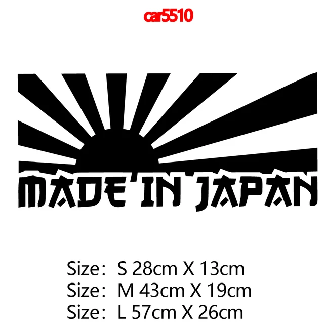 10 Kinds Of Japanese Car Sticker Funny Wrap Vinyl  Art Text Mountains Cars Stickers to cover scratches Car-styling Accessories car5510