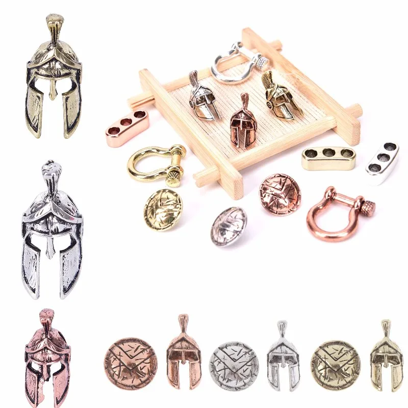 

1/2/3PCS Paracord Beads Metal Charms For Paracord Bracelet Accessories DIY Pendant Buckle for Paracord Knife Lanyards