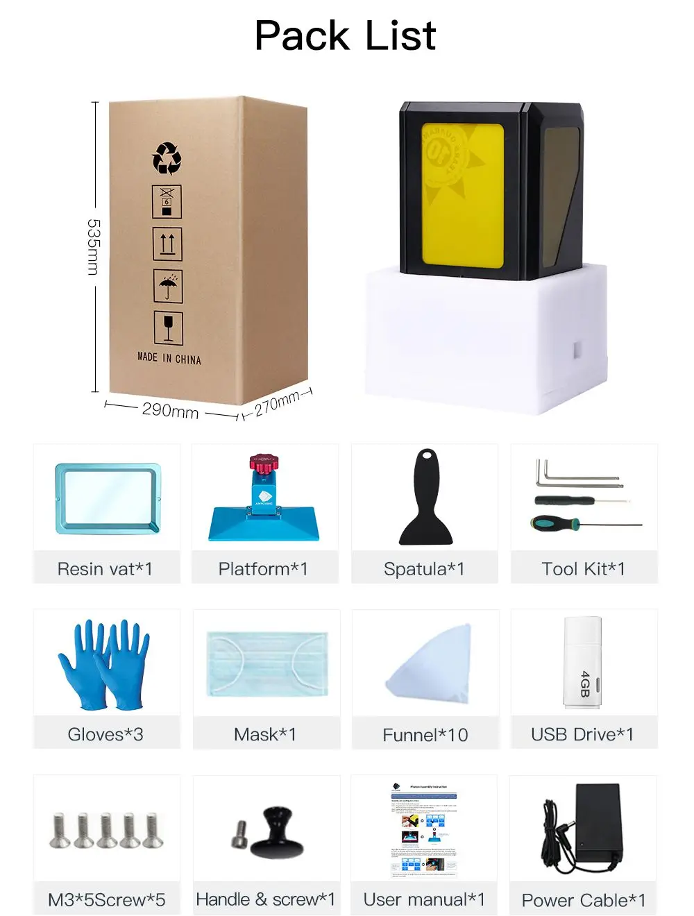 Anycubic Photon 3d принтер наборы SLA/lcd высокой точности размера плюс photon Slicer светильник-отверждение Impresora Imprimante 3d