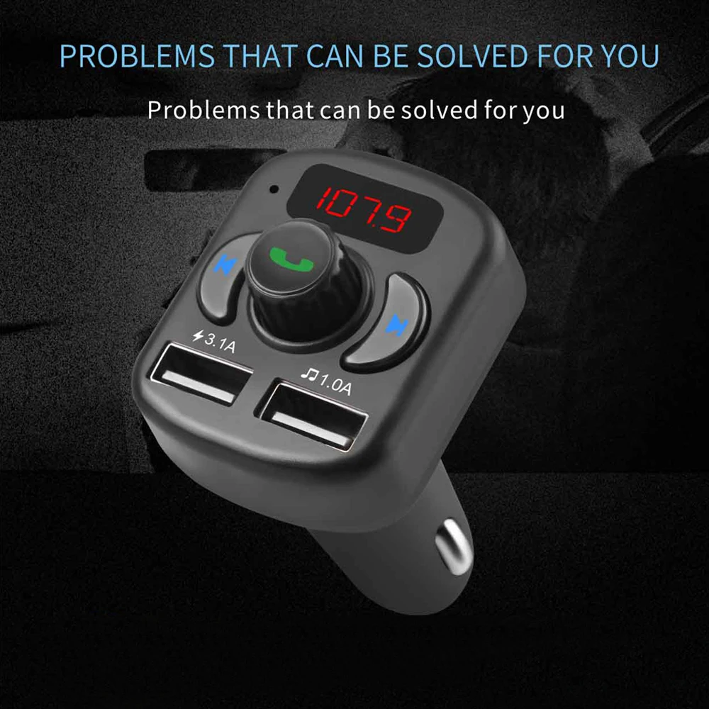 Автомобильный MP3-плеер автомобильный комплект Bluetooth беспроводной fm-передатчик lcd MP3-плеер Hands Free USB Автомобильное зарядное устройство автомобильные аксессуары