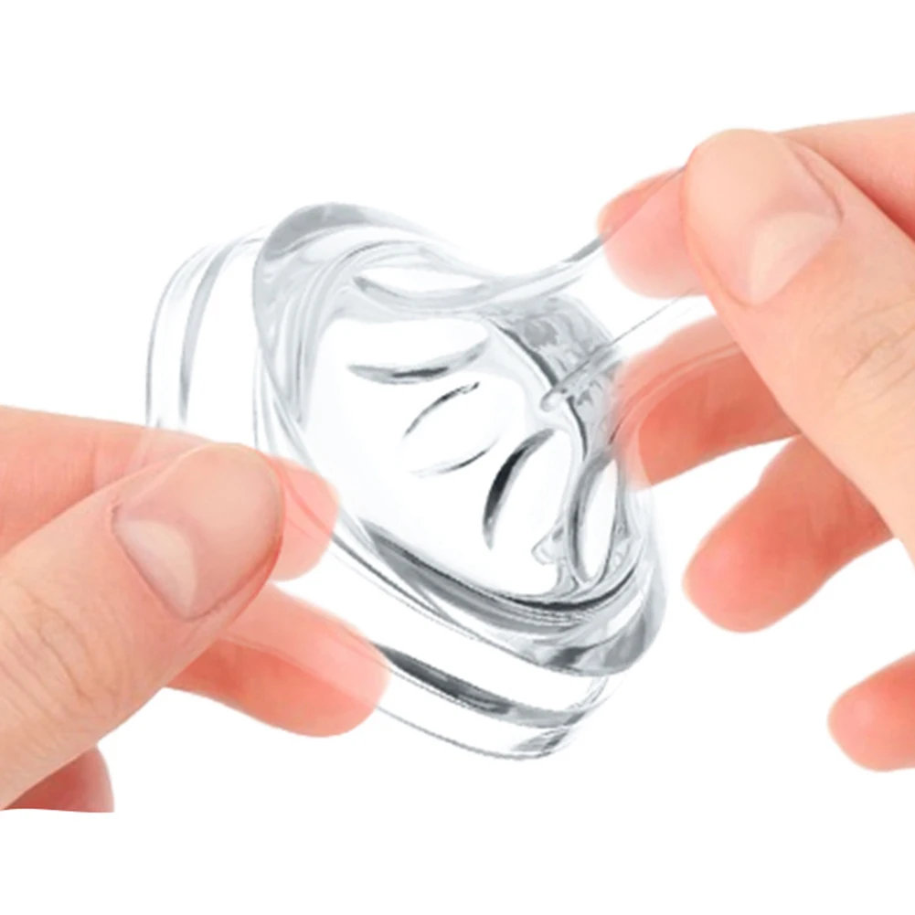 Baby Newborns Soft Safety Liquid Silicone Pacifier Nipple Natural Flexible Replacement Accessories For Wide Mouth Milk Bottle