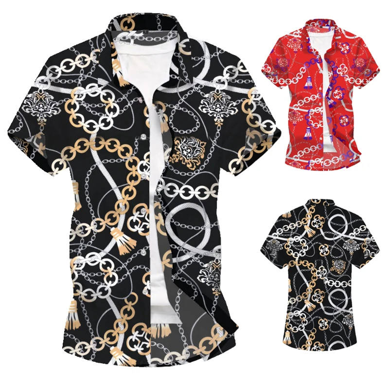 Мужские Пляжные рубашки с цветочным принтом, Chemise Homme,, брендовая приталенная гавайская рубашка с коротким рукавом, мужские вечерние повседневные рубашки для отдыха, Camisa